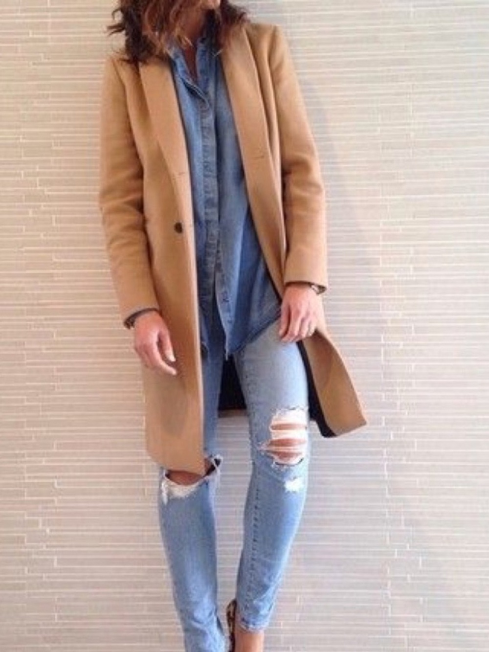 ZARA CAMEL COAT XS